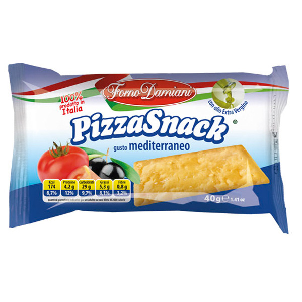 PIZZA SNACK MEDITERRANEO GR.40 X PZ 50 : LUDOMATIC